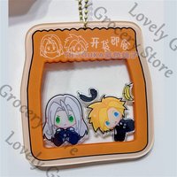 Anime Cloud Strife Sephiroth Cosplay Cartoon Keyring Shake Fighter Keychain Badge Accessories Emblem Acrylic Standing Sign Gift
