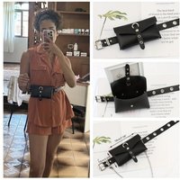 Women Waist Bags 2026 NewPU Leather Fanny Pack Chest Bag Women's Belt Fashion Pin Buckle Thin Belt Bag