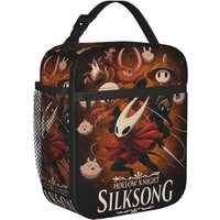 Hollow Knight Silksong Product Insulated Lunch Tote Bag For School Office Food Container Reusable Cooler Thermal Bento Box