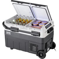 SucceBuy 40/50/58L Portable Car Refrigerator 12VoltCar Refrigerator Fridge Dual Zone Portable Freezer Compressor Cooler for Home