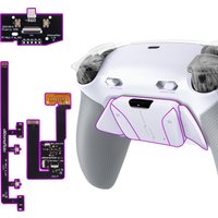 eXtremeRate for ps5 Controller BDM-060 RISE4 Plus MAX Back Button Kit w/Clicky Trigger Stop & Rubberized Grip