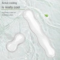 Ergonomic Mouse pad with wrist rest keyboard rest silicone transparent desktop office game console mouse soft wrist rest