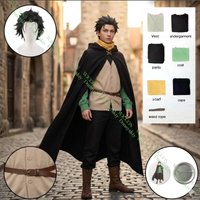 ReZero Natsuki Subaru Male Cosplay Outfit Full Costume With Matching Wig And Prop Ideal For Halloween Christmas Carnival