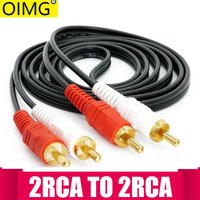 2RCA to 2RCA Audio Cable Dual Lotus Red White AV Line For MP3 DVD CD Player TV Radio Computer Amplifier Speaker Audio Connection