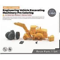 LYC160006 1/160 N Scene Model Engineering Vehicle Excavating Machinery Pre Coloring