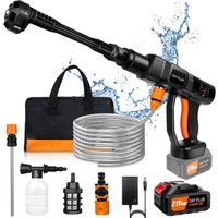Cordless Pressure Washer, Portable Power Washer with 4.0Ah Battery 6-in-1 Nozzle, Handheld Brushless High-Pressure Car Washer image 3