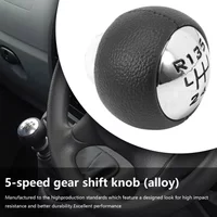 5 Speed Car Gear Shift Leather Manual Knob For Per Scudo 2 II 2007-2016