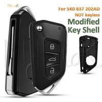 Flip Remote Key Shell Cover 5K0 837 202AD Modified For VW Polo Tiguan Jetta Golf for Skoda for Seat Replacement Case Housing Box
