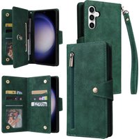 Wallet Multi-card Zipper Leather Case for Samsung Galaxy S25 FE S25 Edge S25 Ultra S24 Ultra S24 Plus S23 Ultra S23 Plus Cover