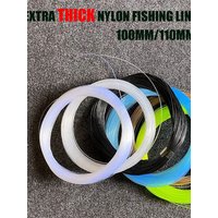 500M Big Size Fishing Line 1.0mm Bulk Transparent Nylon Monofilament Sea Fishing Fly Fishing Backing String Fishing Equipment