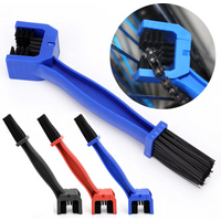 Portable Bicycle Chain Brush Cleaner Motorcycle Road Bike Chain Clean Brush Three-Sided Square Head Design Maintenance Tool MTB
