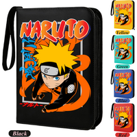 ⭐️400pcs Anime Naruto PU Zipper Card Pack Album Book Itachi Sasuke Collection Card Storage Folder Hold Game Cards Binder Holder