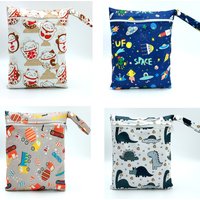 New Print pattern NEW Size: 20*25CM Wetbags Washable Reusable Cloth diaper Nappies Bags Waterproof Swim Sport Travel Carry bag