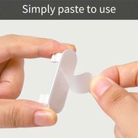100pcs Adjustable Cable Clips – Sticky Wire Organizers for TV, PC, Ethernet, Desk & Wall