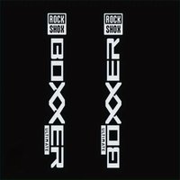 AliExpress NONE 2D Flat Sticker Motorcycle Sticker 2pcs Boxxer Mountain Bike Fork Sticker-Green and Black Vinyl Decal with Bold