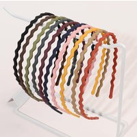 10Pcs Thin Headbands for Girls Women Colorful Wave Skinny Hairbands Hard Teeth Head Band For Kids Hair Accessories for Teens