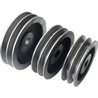 Poulie à Double fente de Type A, diamètre 110mm-200mm, matériau de poulie à courroie en V, accessoires pour outils électriques en fonte