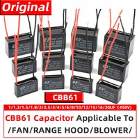CBB61 Motor Start Capacitor 450V AC Fan Condenser1/1.2/1.5/1.8/2/2.5/3/4/5/6/8/10UF