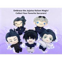 Jujutsu Kaisen Gojo Satoru and Geto Suguru Plush Toy Super Soft Short Pile Fluffy Doll Anime Character Stuffed Animal Cute Gift