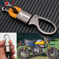 2025 Fashion Braided Rope Keyring For Honda Monkey Z 125 50 Z125 Z50 Z50j Metal Keychain Key Chain Ring Motorcycle Accessories