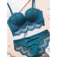 Ladies Underwear Suit Seamless underwear without steel bracket bra push up Massage palm cup Bra Set push up bra+set