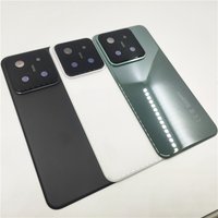 For Xiaomi 14 Mi14 Glass Battery Back Cover Housing Rear Door Lid Mobile Case + Adhesive Chassis With Camera Frame Lens