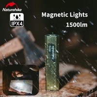 Naturehike 1500LM Flashlight Outdoor Portable Durable Hiking Ultra-bright Rechargeable Mini Household Light Magnetic Waterproof