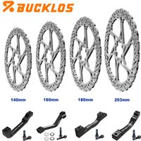 AliExpress BUCKLOS Bicycle Brake Discs 160mm 140mm 180mm 203mm Bike Disc Brake Rotor Heat Dissipation Bicycle Hydraulic Brake Rotor