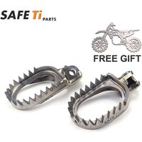 Titanium Alloy Footpegs Motocross Dirt Bike Front Footrest For KOVE MX250 MX450 800 RALLY Foot Rest Peg