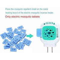 120PCS Electric Mosquito Repellent Tablets Long-Lasting Refill Mats for Heater Safe for Babies & Pets Indoor Mosquito Killer