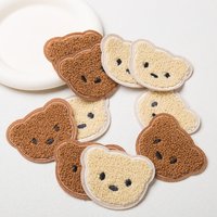 10Pcs Cartoon Bear Tiger Embroidered Patches for Clothing Towel Patch Sew On Bag Shoes Decoration