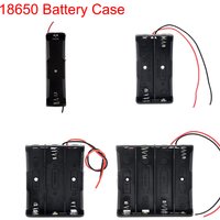 Boîte de rangement en plastique pour batterie 18650, bricolage, 1, 2, 3, 4, AA 18650, boîtiers de banque d'alimentation, conteneur de support de batterie 1X, 2X, 3X, 4X avec fil de plomb