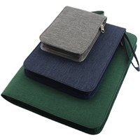 10 /24/48 Slots Large Capacity Fountain Pencil Case Pencil Bag Zipper Dustproof Canvas Pen Container Bag Student Stationery