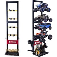 TCRC Heavy Multi-functional RC Car Desktop Display Stand Adjustable Height 60-100cm for 1/32 1/30 1/24 1/18 1/10 Scale RC Car