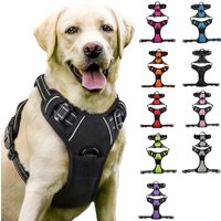 Dog Harness No Pull Pet Harness Adjustable Padded Dog Vest with Easy Control Handles for Large Dogs Adjustable Oxford Vest