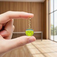 Keychain Tennis Ball Mini Key Ring Sports Pendant for Tennis Bag and Party Celebrations