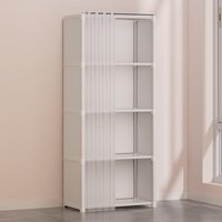 Multi-Layer Storage Rack Stand Bedroom Floor Dustproof Simple Wardrobe Bag Display Cabinet No Drilling Required Home Organizer