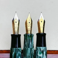 Hot ADMOK 28 Acrylic Classic Replica Gold Star 28 Fountain Pen No.6 Schmidt Nib Water Piece Button To Ink Business Writing Gifts