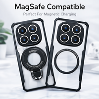 Case for Xiaomi POCO M8 Pro Redmi Note 15 Pro Plus Deluxe Acrylic Magnetic Stand Back Cover For POCO M8 Shockproof Bumper