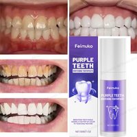 Purple Toothpaste Freshens Breath Protects Gums Stabilizes Teeth Enamel Daily Cleaning Oral Hygiene Care Toothpaste 30g