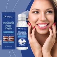 Oralhoe Temporary Tooth Repair Kit Moldable False Teeth Beads Missing Broken Teeth Gap Filling DIY Denture Glue Beauty Oral Care