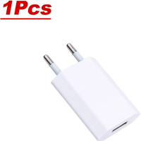 5V/1A USB Wall Charger 1/2/3/4/5PCS EU Plug SmartPhone Charger Adapters For Universal Phone iPhone 16 Samsung Xiaomi 15 Huawei