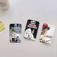 Anime P-Princess M-Mononoke Badge Holder Lanyards Keychain Women New Cartoon Holders Neck Straps Student Credential for Gift