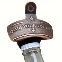 1/2/5/10pcs Take Your Top Off Matte Bottle Opener Wall Mounted Retro Beer Opener for BBQ PUB DIY Solid Tools Kitchen Gadgets
