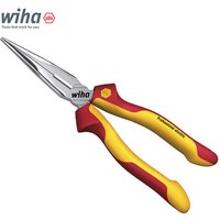 Wiha 26720 1000V Insulated Long Nose Pliers 160mm Chromium-Vanadium Alloy