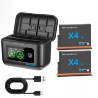 For Insta360 X4 Air Battery 2100mAh And LCD 2-Slot Fast Charge Box for Insta360 X4 Air Battery Power Accessories