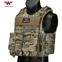 YAKEDA new vest hunting vest with one click quick disassembly laser cutting PALS system training vest