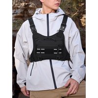 AliExpress NONE Tactical Front Chest Rig Bag Vest for Camping Hunting Shoulder Bag Men Fishing Cycling Reflective Travel Backpack Fanny Pack