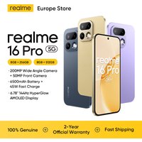 Smartfon realme 16 Pro 5G, ekran 6,78 cala 144Hz, aparat do selfie z funkcją Group Selfie 50MP, ładowanie 45W, bateria 6500mAh, chipset Dimensity 7300-Max 5G
