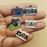 10pcs Camera Charm for Jewelry Making Diy Accessories Earring Bracelet Keychain Pendant